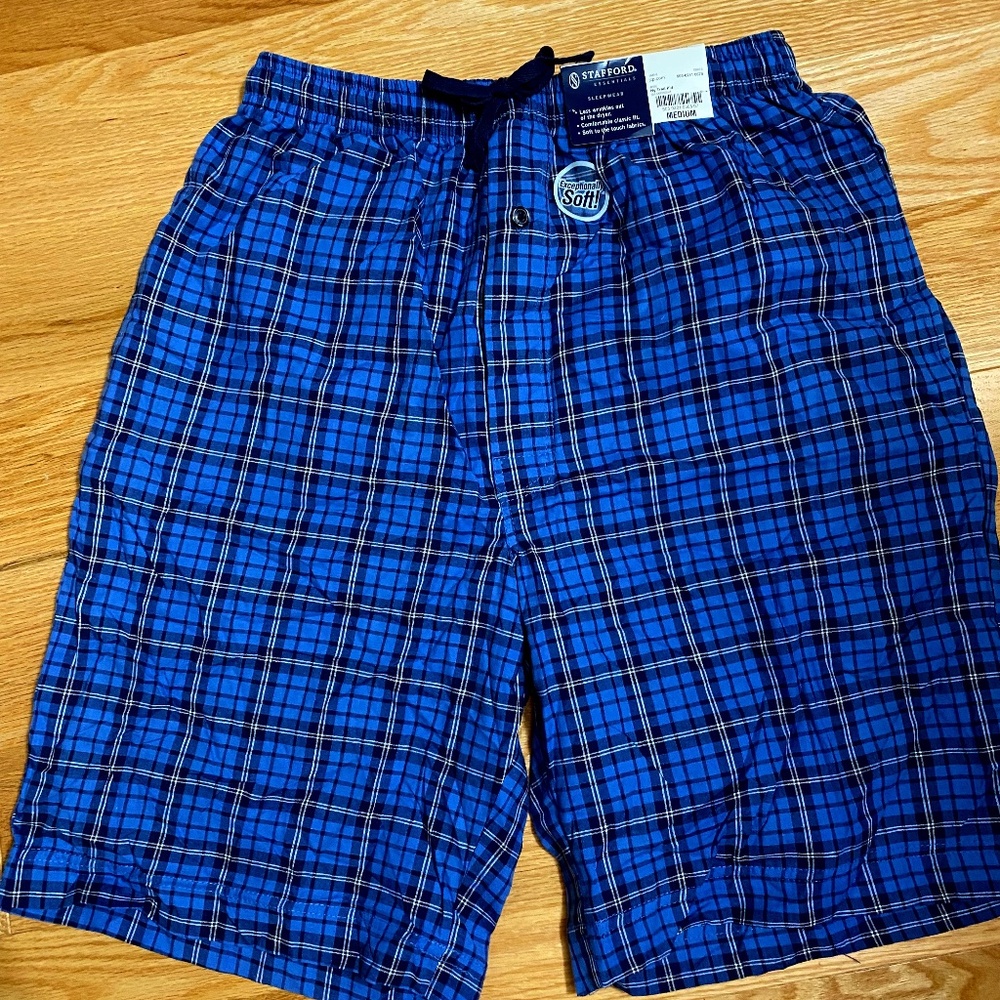 Stafford Sleepwear Shorts Men’s Medium NY Trad Pld